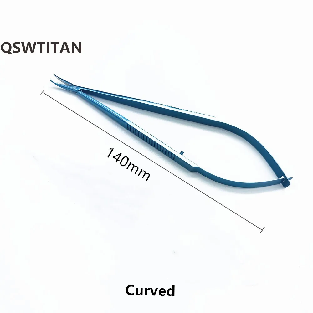 Castrodesktop-suporte de agulha para microcirurgia, 140mm, sem fecho, instrumento de microcirurgia oftálmica