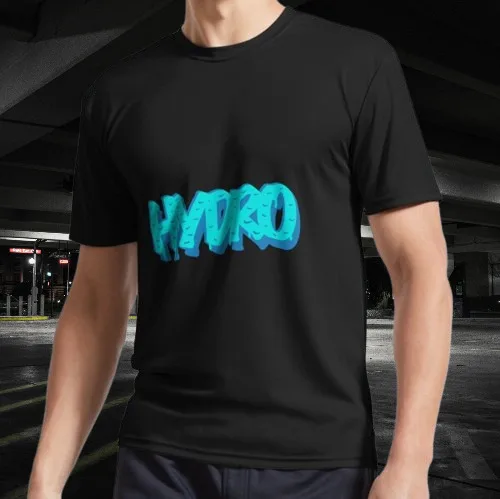 Hydro logo water design Active T-Shirt Funny Size S to 5XL