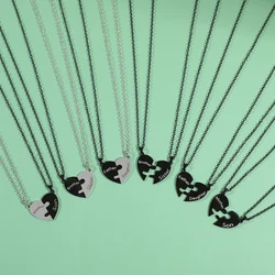 Stainless Steel Pendant Necklace for Women, Mother's Day Gift, Father, Mom, Son, Daughter, Family, Love, Heart, Puzzle