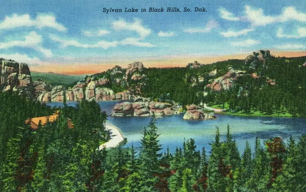 Black Hills South Dakota Sylvan Lake Retro Metal Sign Tin Sign Funny Tin Sign 8x12 inch, TinSignEUa38803