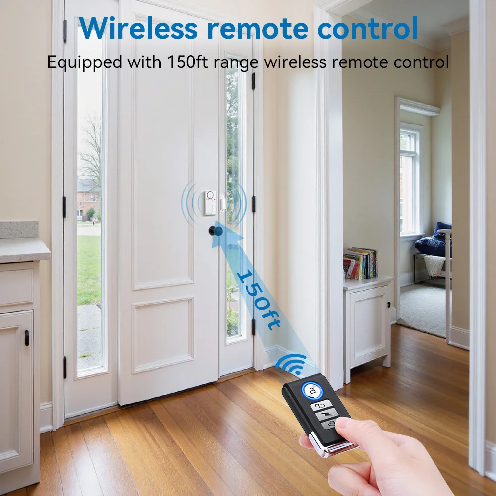 سيارة RV إنذار نافذة الباب إنذار تخويف الدخيلين مكافحة سرقة التحكم عن بعد إنذار ضد السرقة الاستشعار المغناطيسي