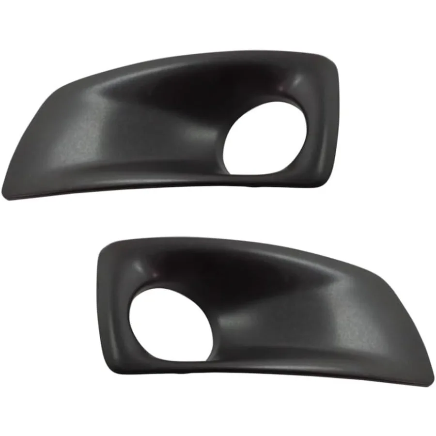 

For Kenworth T660 20082015 Fog Light Trim Driver and Passenger Side Pair Front Black Replacement For N181002200 N181002200R Dur