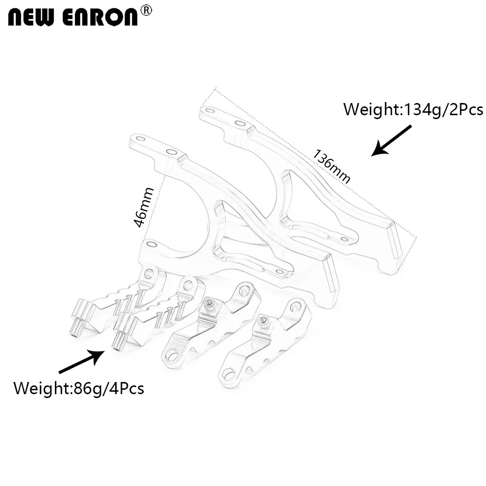 NEW ENRON 85438 Aluminum Alloy Front & Rear Shock Tower Set Supports for RC Car HPI 1/5 Baja 5B 5SC 5T 5R SS 1970 T1000 KM ROVAN