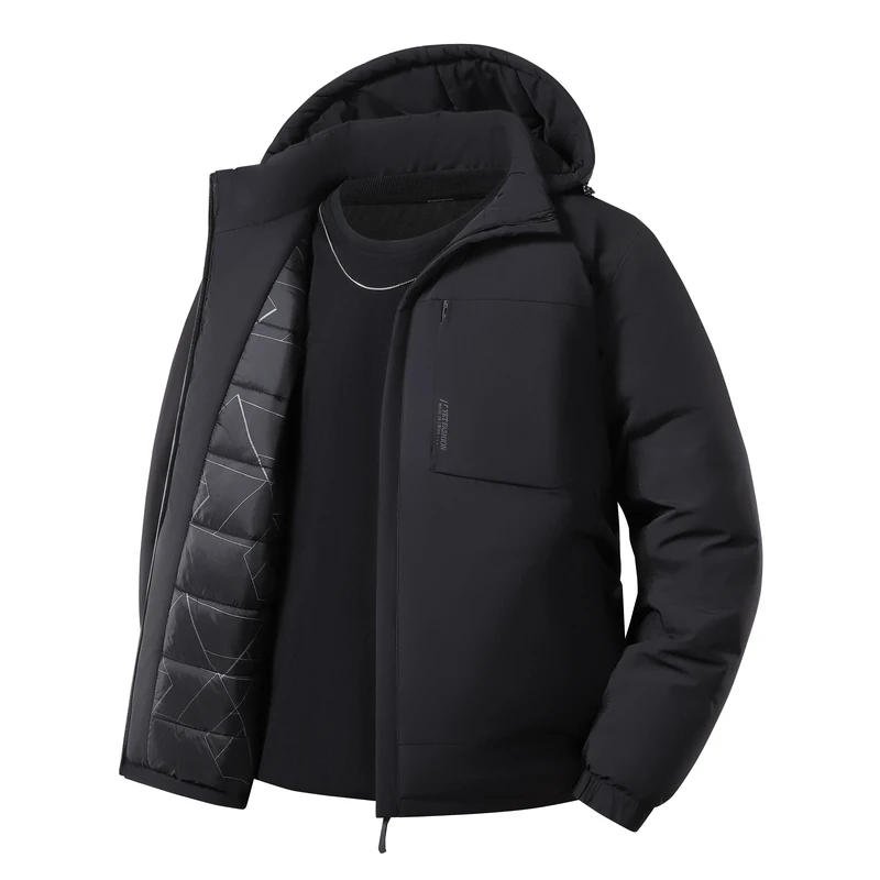 

Thickened Fleece Winter Jacket Parkas Men Cotton Workwear Windbreaker Anti-cold Large Size Winter Clothes Male Fashion Outerwear