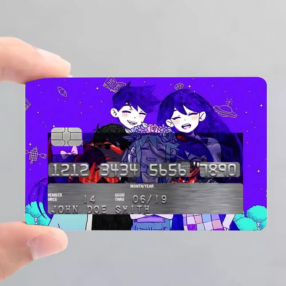 ملصقات بطاقات Game O-Omori كارتونية مزخرفة صغيرة مقاومة للماء 4 قطع ملصق بطاقات جديد مضاد للخدش #2