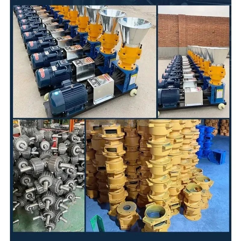 Home Use Farm Cattle Rabbit Pig Poultry Animal Chicken Food Feed Mill Pellet Making Granulator Pelletizer Processing Machine