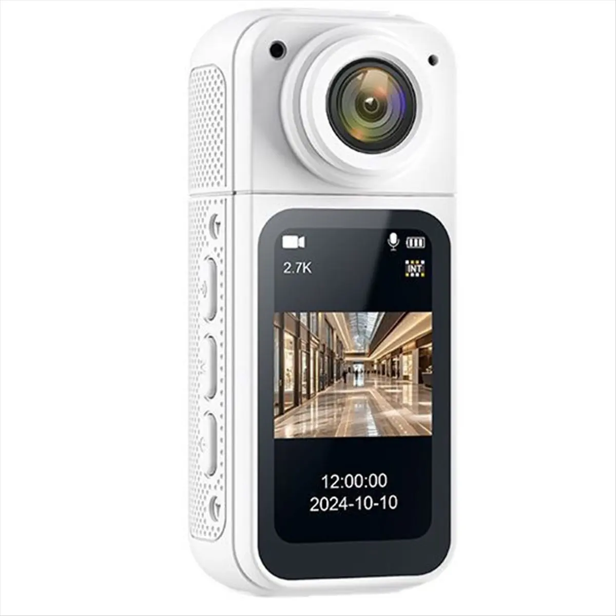 Budget-Friendly 2.7K 180° Mini Cam 2.7K Thumb Sports Camera 1.4 Inch WiFi 180°Action Camera for Motor Cycling Recorder Outdoor M