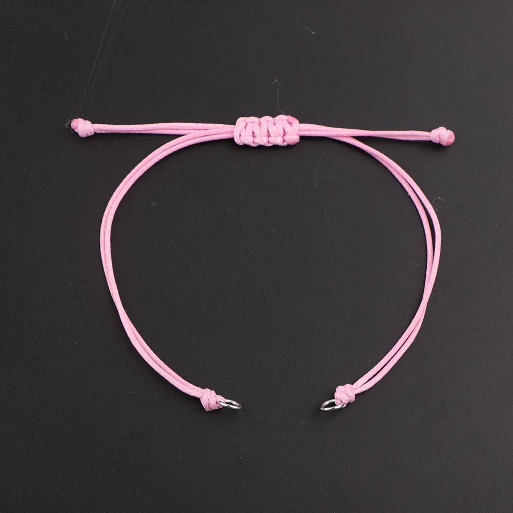 20 stks/partij Handgemaakte Wax Draad Gevlochten Armband Verstelbare Waxkoord Hanger Ketting voor DIY Handgemaakte Armband Accessoires Sieraden