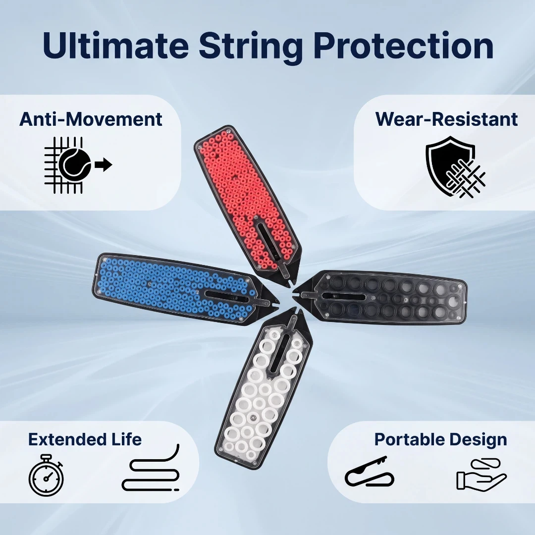 Silicone String Saver for Tennis Badminton Racket for Tennis Line Protection Gasket Tennis Racket Badminton Squash