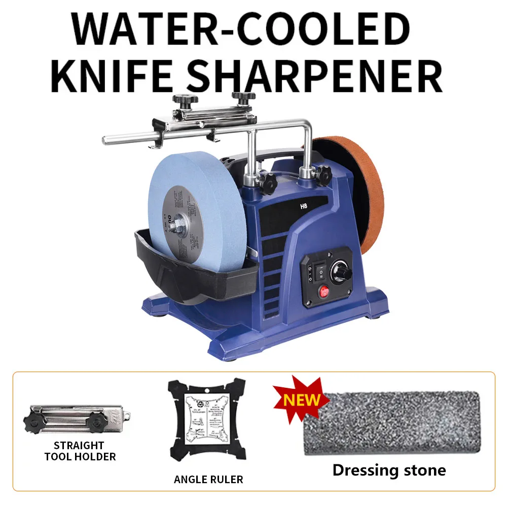 H8 Low-speed Water-cooled Sharpener For Household Small Woodworking Engraving Knives Chisels Grinder Electric Desktop Sharpener