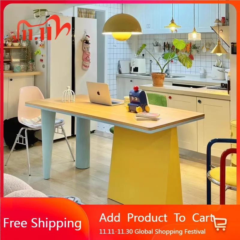 

Design French Style Dining Table Wood Nordic Serving Modern Coffee Tables Quality Restaurant Mesas De Jantar Kitchen Furniture