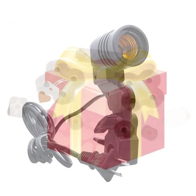 

【HG】E27 AC Socket Lamp Single Head Bulb Holder Photography Light Bulb Mount For Photo With 1.8M Cable Cord Light Bulb Stand