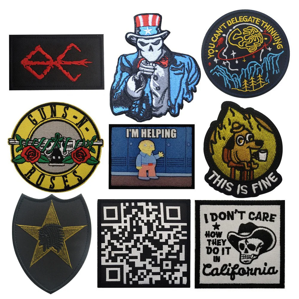 Оригинальные креативные розы GUNS ROSES это FIEN вы должны серьезно подумать о вышитых крючках для фотографий