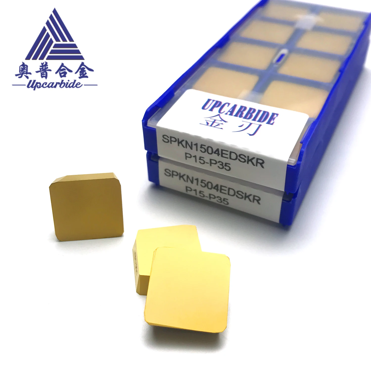 

10 pcs SPKN1504EDSR P15-P35 Carbide PVD Coated Square Edge Milling Insert