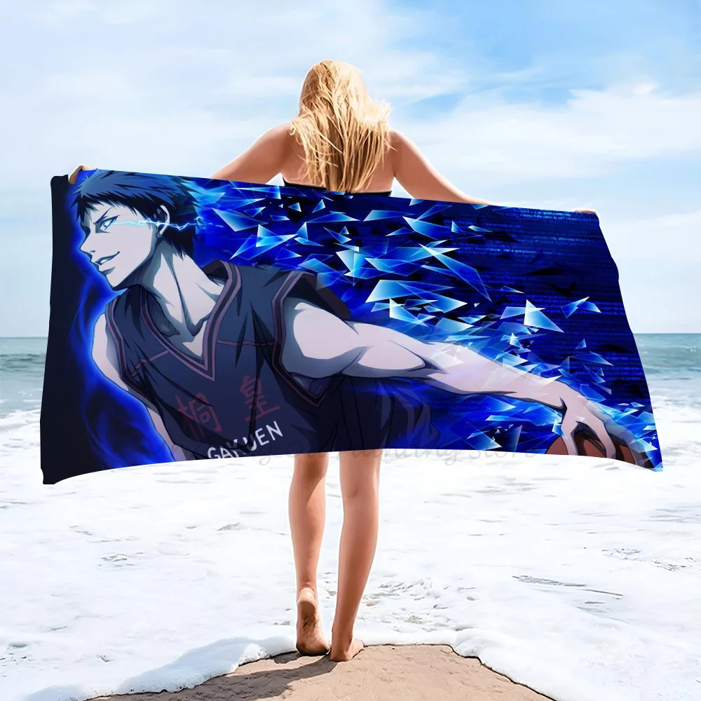 1pc Daiki Aomine Handtuch Mikro faser Strand tuch schnell trocknen Kinder Strand decke weich Unisex Camping Pool Handtuch