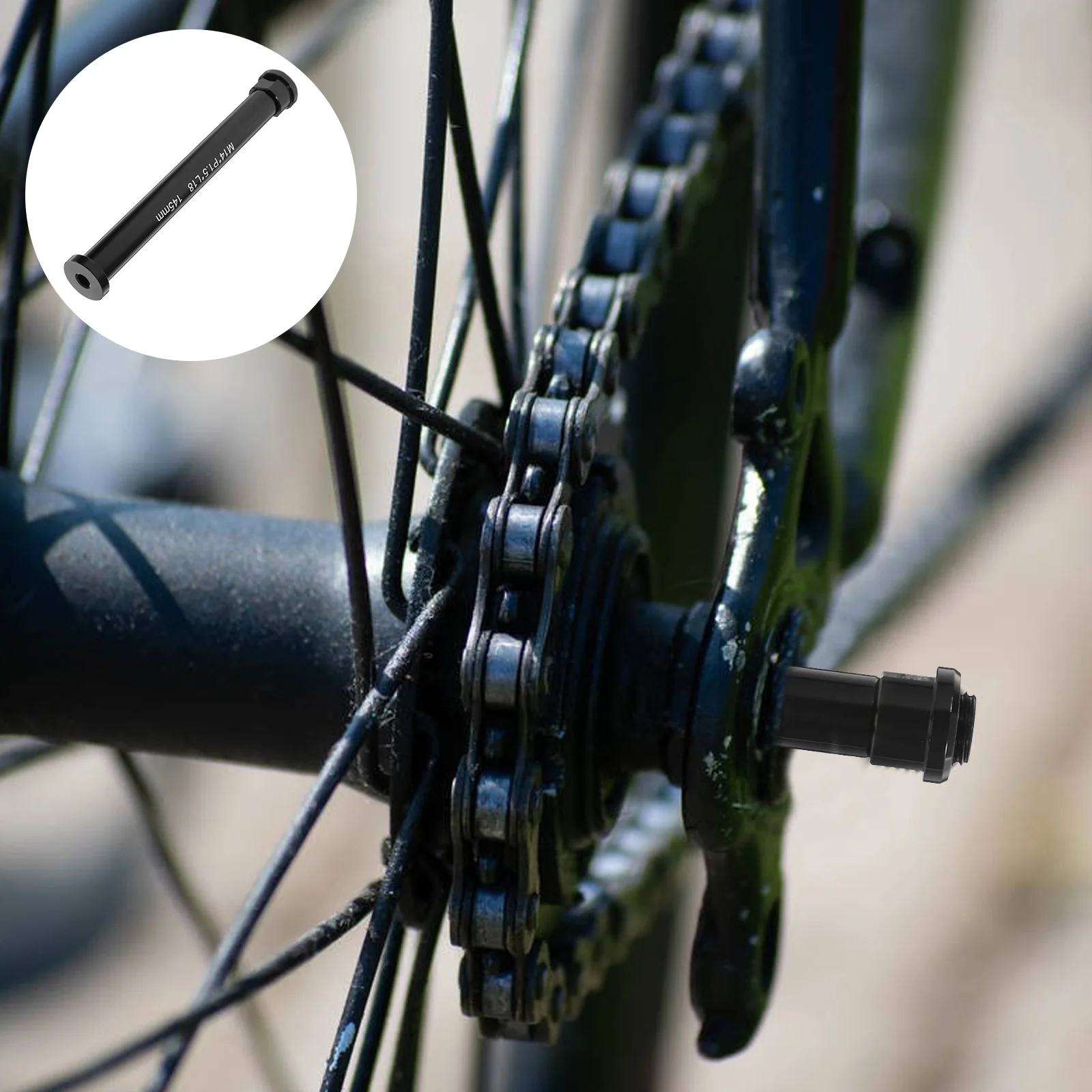 

Aluminum Alloy Thru Axle Lever for 100mm Forks Sturdy Bike Axle Bicycle Supply Replacement Part