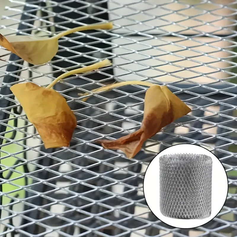 1Volume196.85Inch Roof Drainage Leaf Filter Net Aluminum Gutter Guardrail to Prevent Clogging Gutter Protection Cover Diamond-Sh