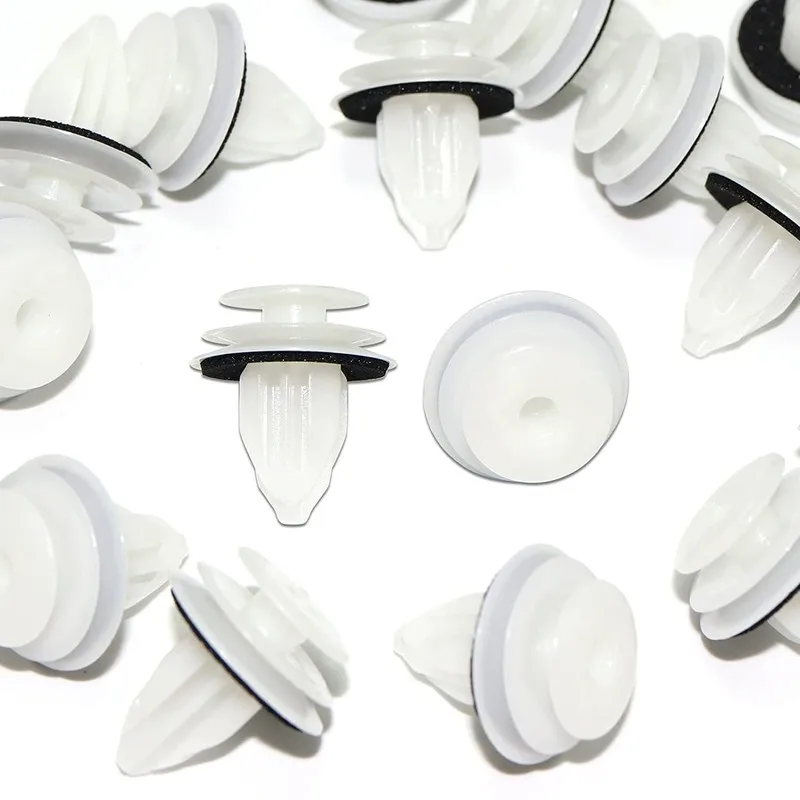 91 pcs Firm Snap-On Fit Vehicle Interior Retainers, great for Truck Cabin Decoration, Cyan Plastic Material