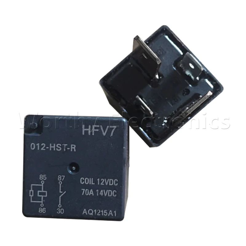 Imagem -02 - Mesmo Uso Relé 12vdc 70a 4pin 10 Pcs por Lote Hfv7 012-hst-r Hfv7012-ht