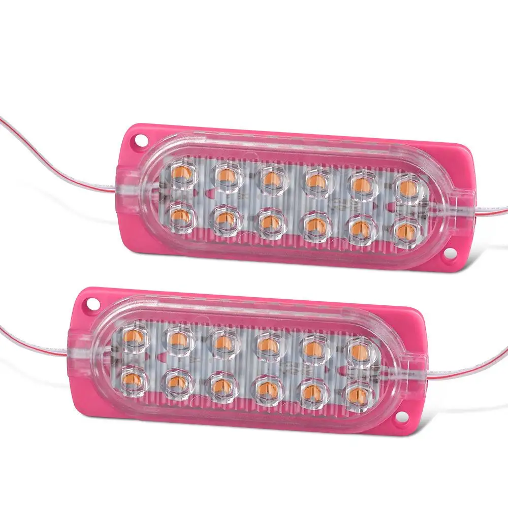 Módulo LED DC12v para luz de coche, luz de advertencia intermitente estroboscópica para camión, indicador lateral, barra de luz trasera de emergencia