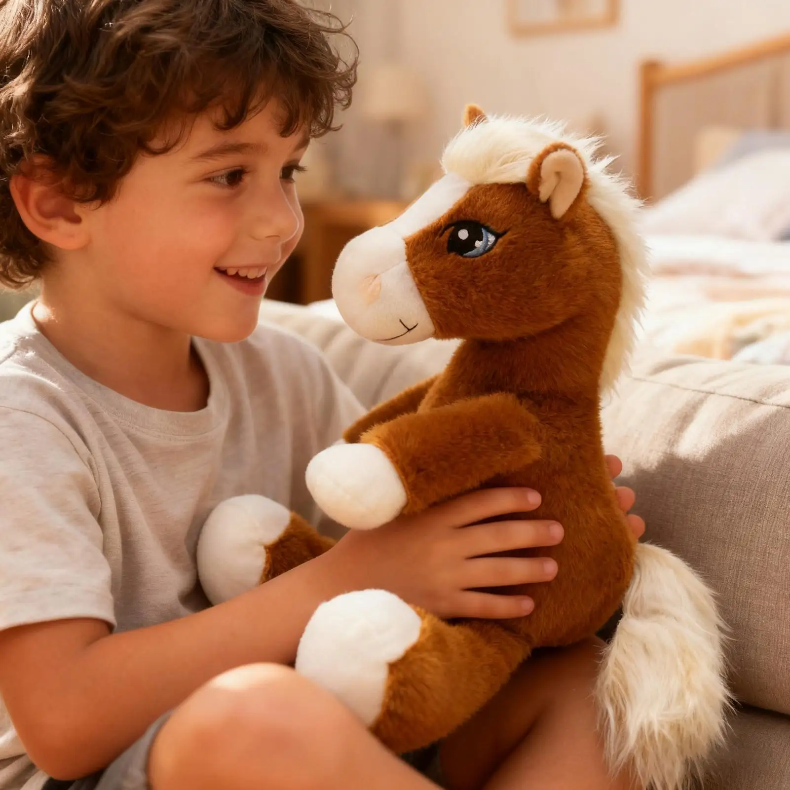 

Мягкая милая кукла-талисман с лошадью, 2026, китайский Новый год, плюшевая лошадь для подруги, детей, мужчин, женщин, детей, мальчиков и девочек