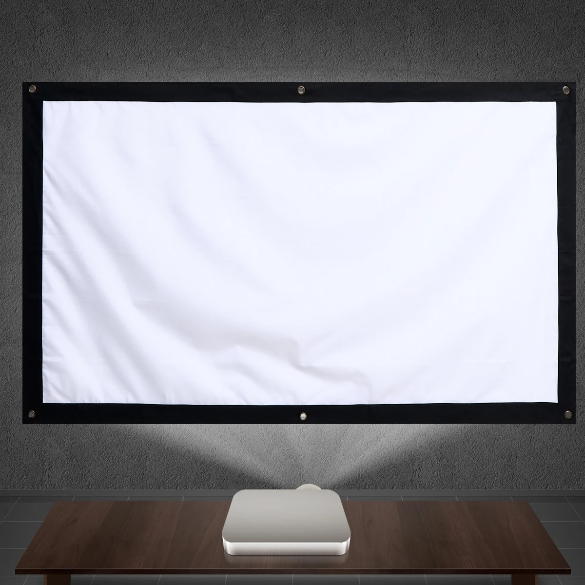 

Portable Projector Screen Foldable Large Transparent Screen Long Life Material Space Saving Home Entertainment Easy Installation