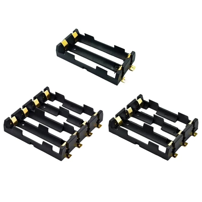 5pcs 18650 battery box SMT surface mount box single/double three/four cell series parallel lithium battery holder SMD