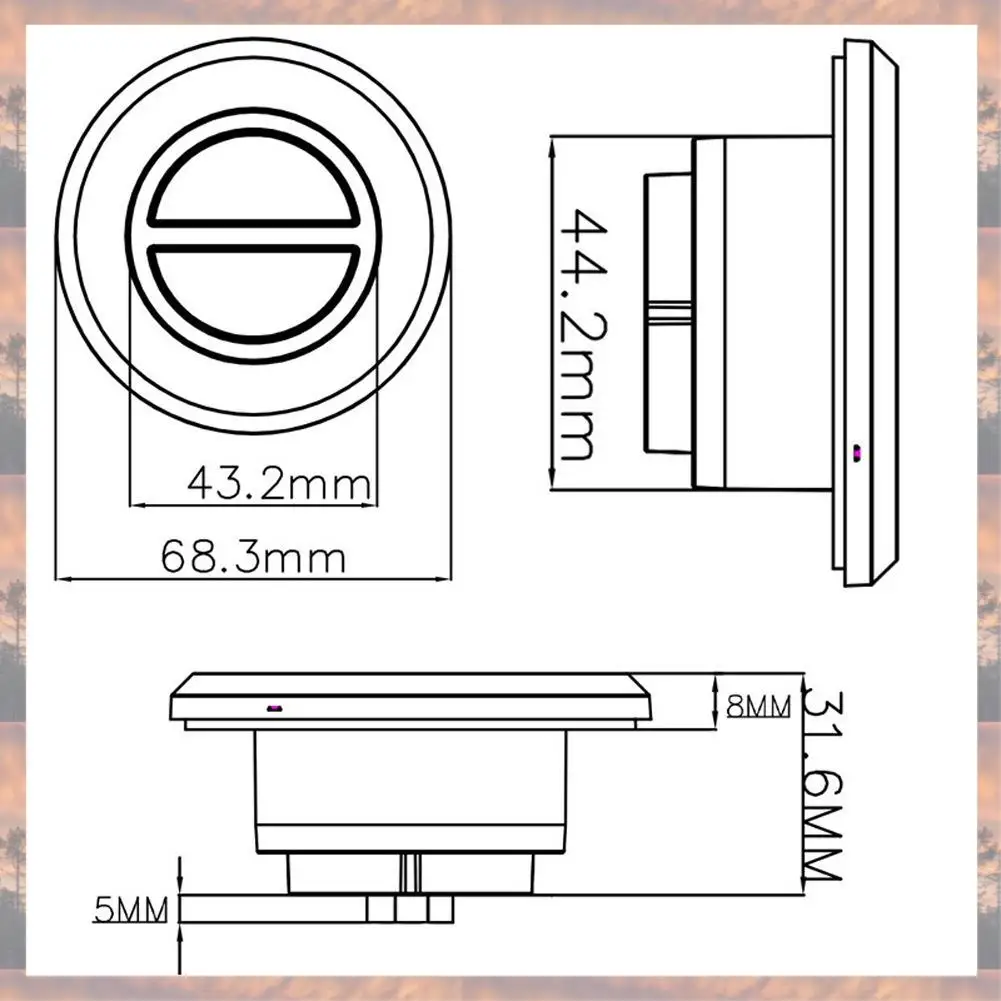 2025 الاتجاه كرسي كهربائي التبديل 2 زر 5 دبابيس مفتاح يدوي مستدير للأجهزة المنزلية سرير قابل للتعديل رفع الكراسي كراسي #5