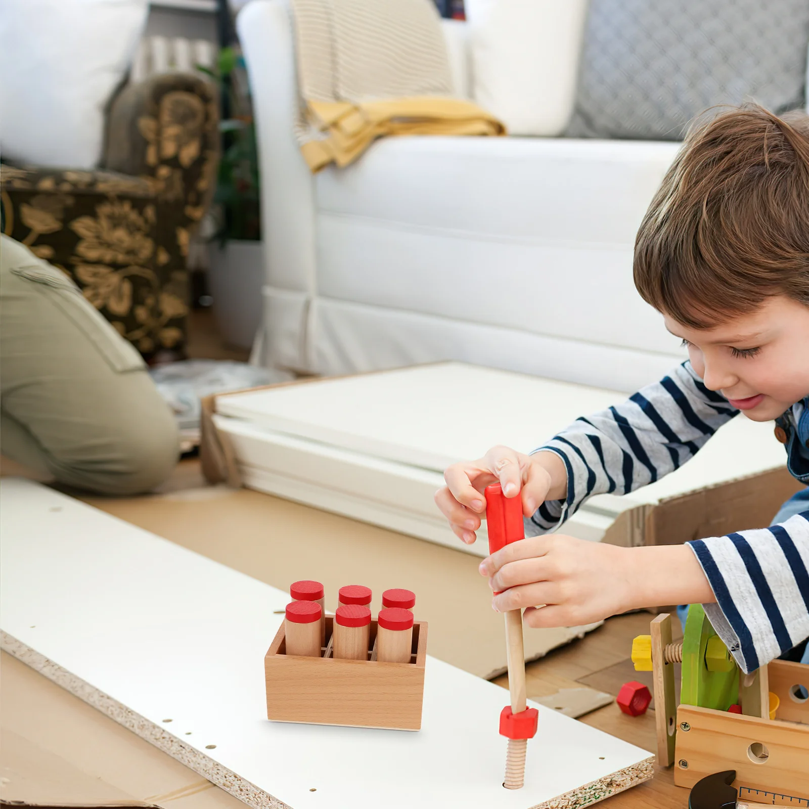 

Montessori Auditory Sensory Tubes 1Set Sound Cylinders Early Childhood Education Preschool Training Enhance Fine Motor Skills