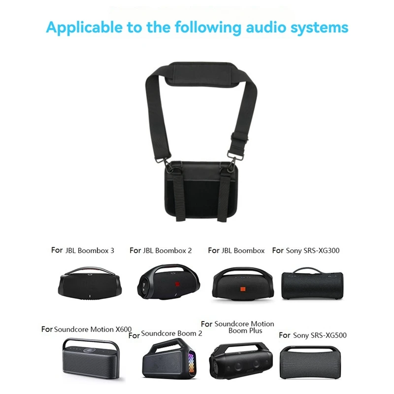 Sangle de transport de voyage pour JBL Boombox 1/2/3 Pour Sony SRS-XG300/XG500 Support réglable Electrolux avec coussretours de poignée