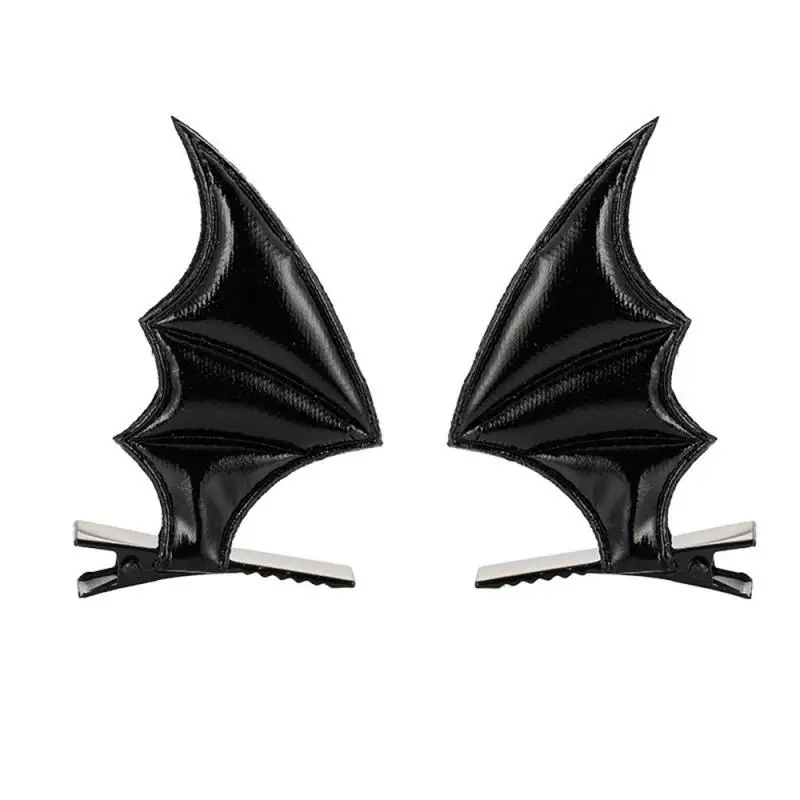 Halloween Bat Shape Hairpin Gothic Kids Female Clip Headdress Punk Hair Clip For Haunted House Party Head Decor Halloween Gifts