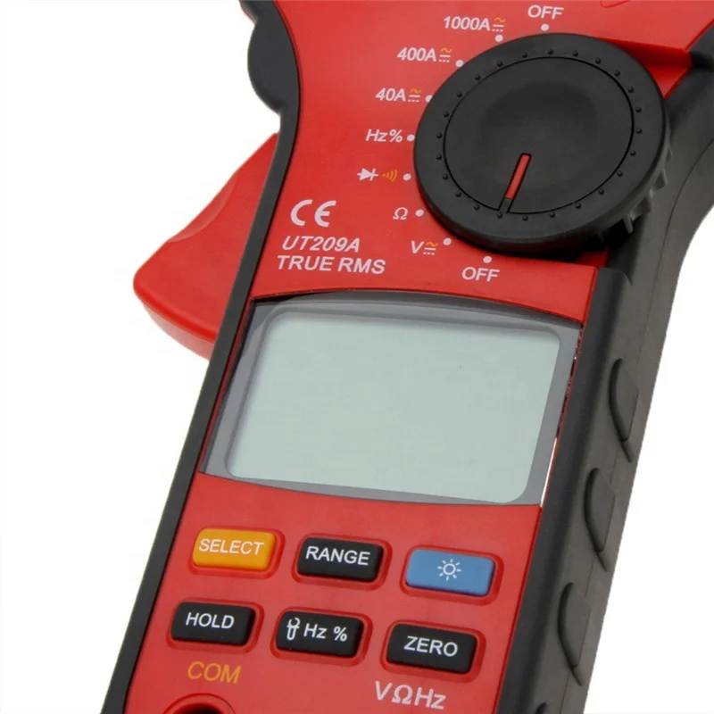 UNIT UT209A Цифровые клещи-мультиметры 1000A 1000V True RMS клещи UNI-T Амперметр Вольтметр ЖК-подсветка AC DC ток клещи