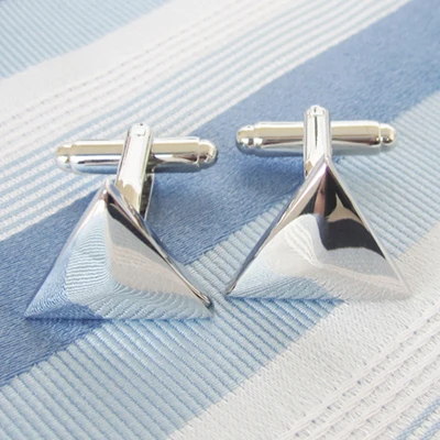 Siver Color Stainless Steel Metal Cufflink Cuff Link 1 Pair Big Promotion