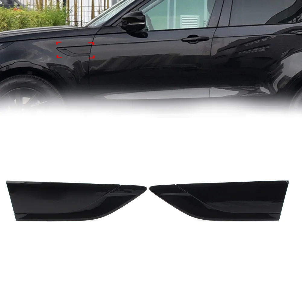 

1 Pair Bright Black Car Front Fender Air Intake Side Vent Cover For Land Rover Discovery 2017-2022