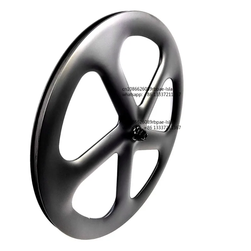 SP-TL5 700C Full Carbon Road /Track Tubeless Bicycle Wheels 24mm Width 55.7mm Depth Fives Spoke Carbon Wheels 3