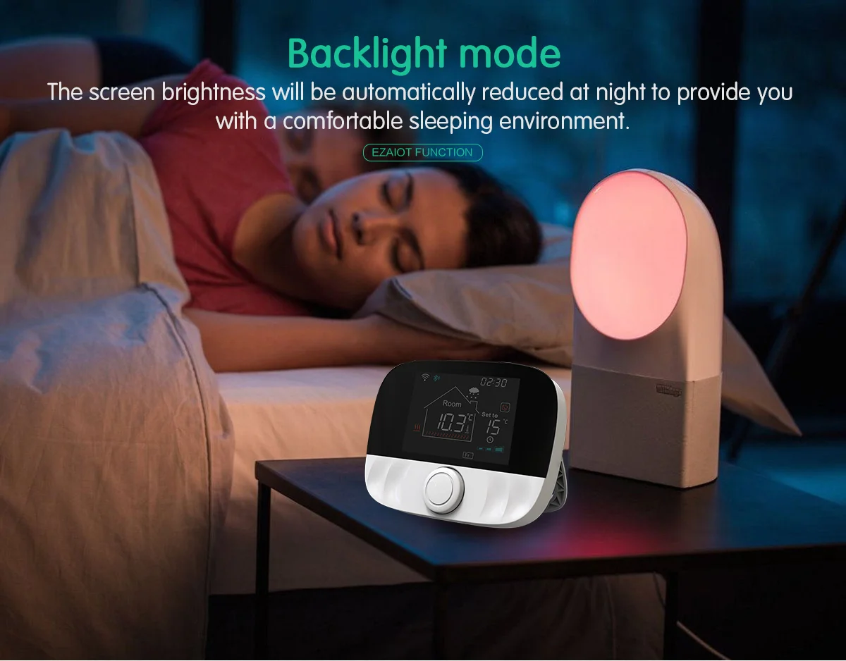 Tuya Smart Thermostat WiFi RF 433 Drahtloses Raumthermostat-Set für Wasserheizung, Gasboiler, Temperaturregler, Smart Life App, batterie-/USB-betrieben, Sprachsteuerung, kompatibel mit Alexa, Google Home, Alice – Detail 13