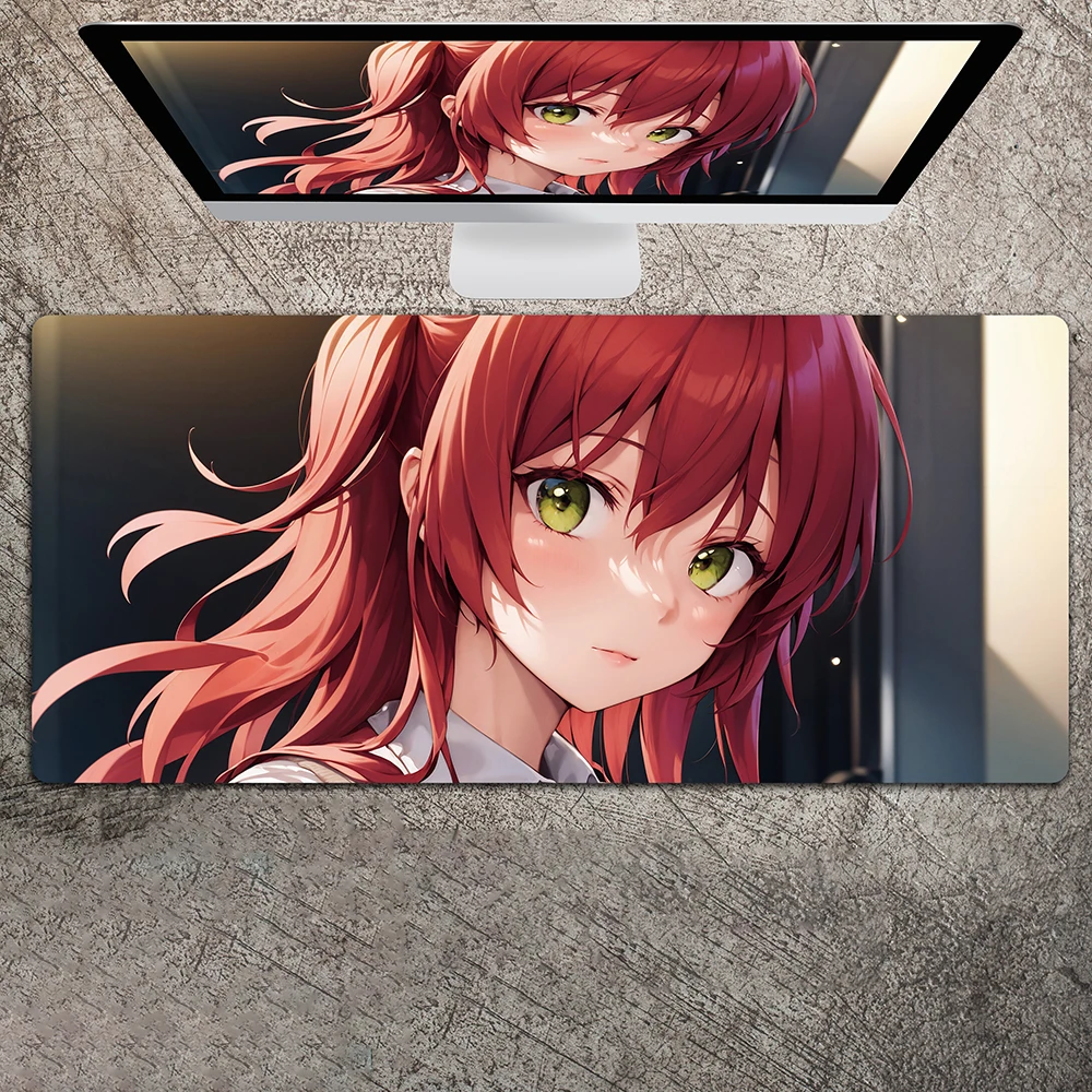 

Kita Ikuyo Anime Band Girls Kessoku Banndo Bocchi The Rock! Hd Printed Anime Mouse Pad Rubber Desk Mat for Keyboard