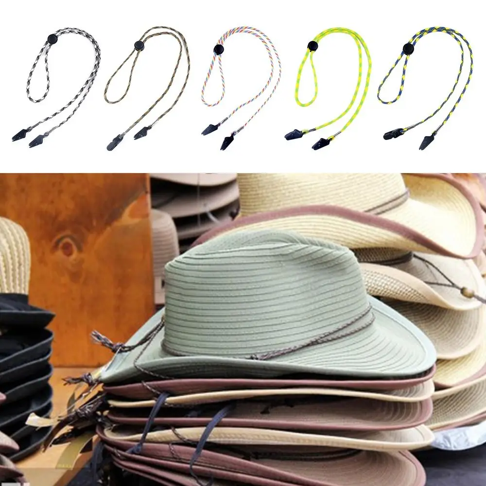 1Pcs Hat Retainer Anti-lost Windproof Hat Strap Adjustable Hat Chin Cord Removable Hat Wind Rope Sun Hat Lanyard