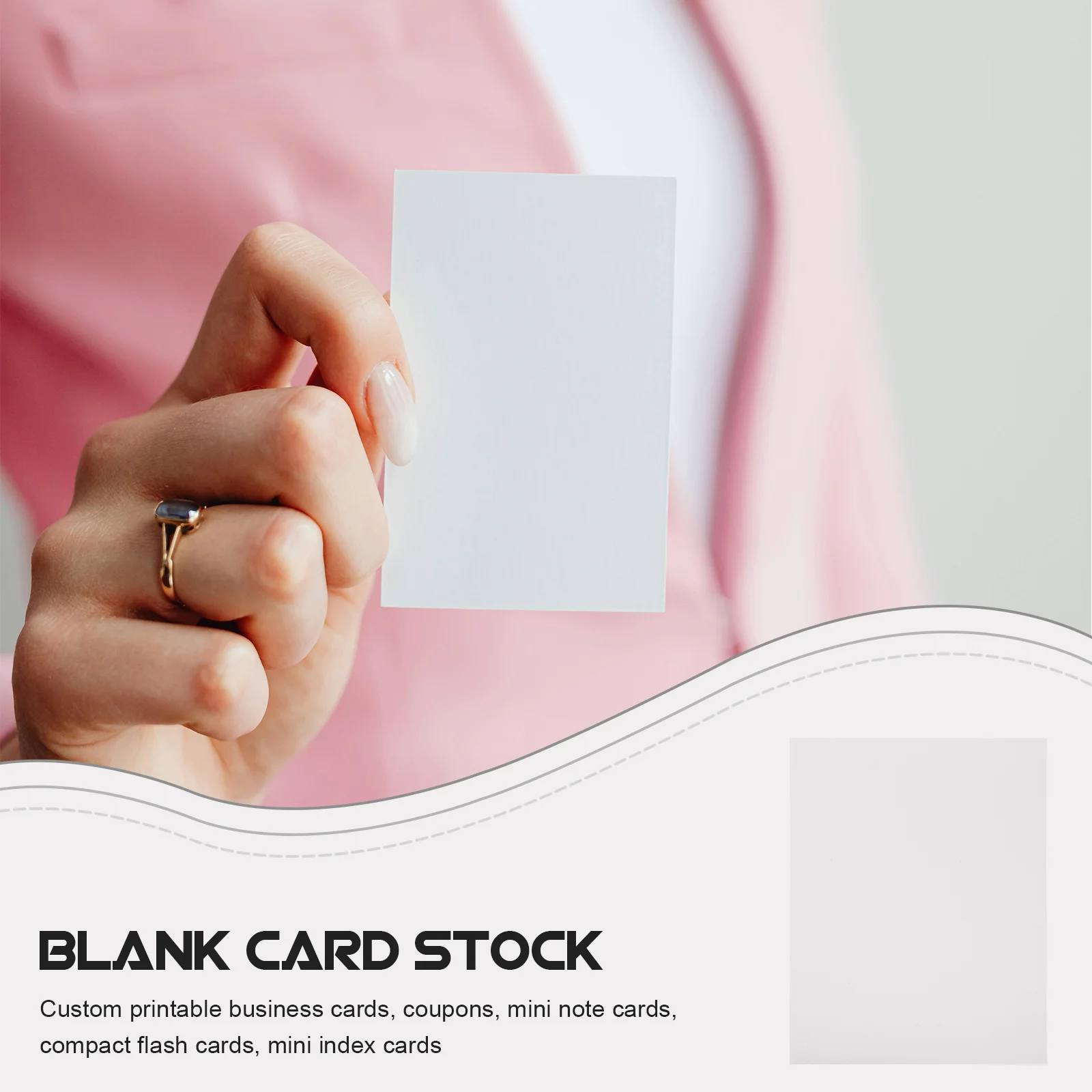 10 Sheets Playing Cards Blank Stock Business Paper for Printer Ordinary Buisness White