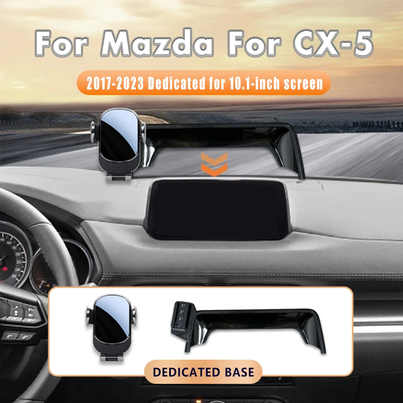

Screen Base Car Phone Holder Mount For Mazda CX-5 2017-2023/CX-4 /3 AXELA 2014-2019 Central Dashboard Auto Interior Accessories