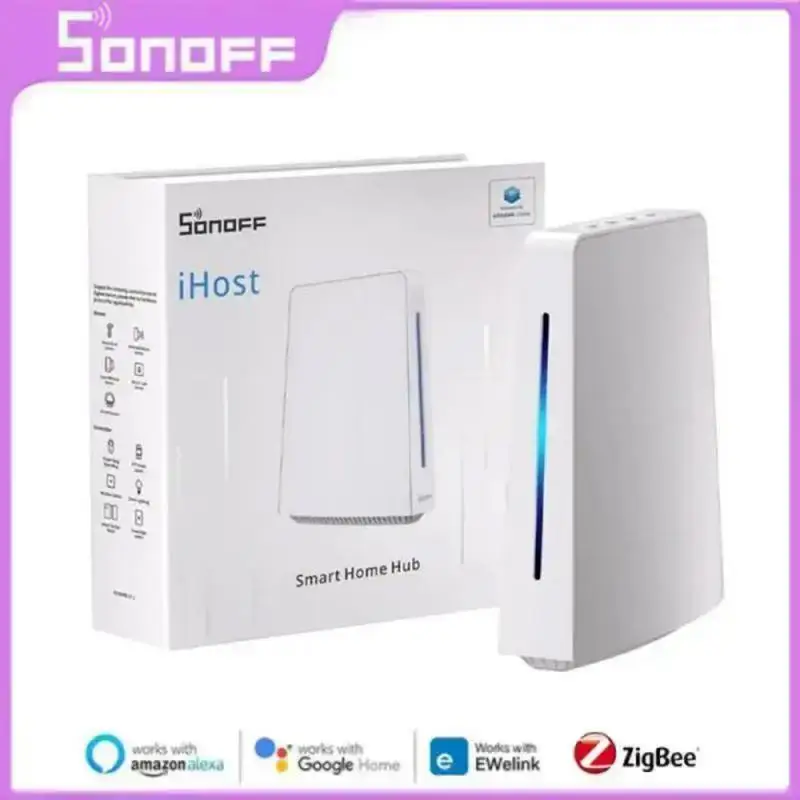 

SONOFF iHost Smart Home Hub AIBridge Локальный частный сервер 2 ГБ/4 ГБ Шлюз Zigbee Open API Система умного дома Устройство локального управления