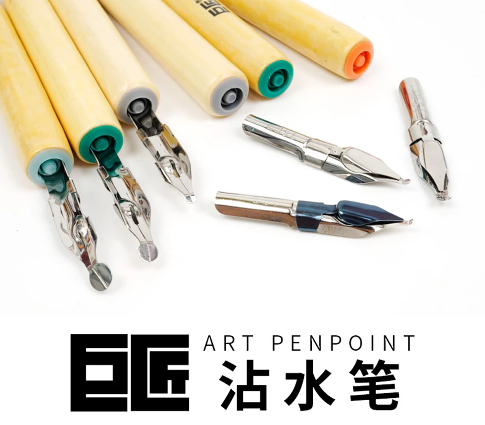 1nib Hochwertiger Tachikawa Dip Pen Japan Premium Zeichenstift für Manga/Cartoon – Feder/Holder-Set-Design – Detail 1