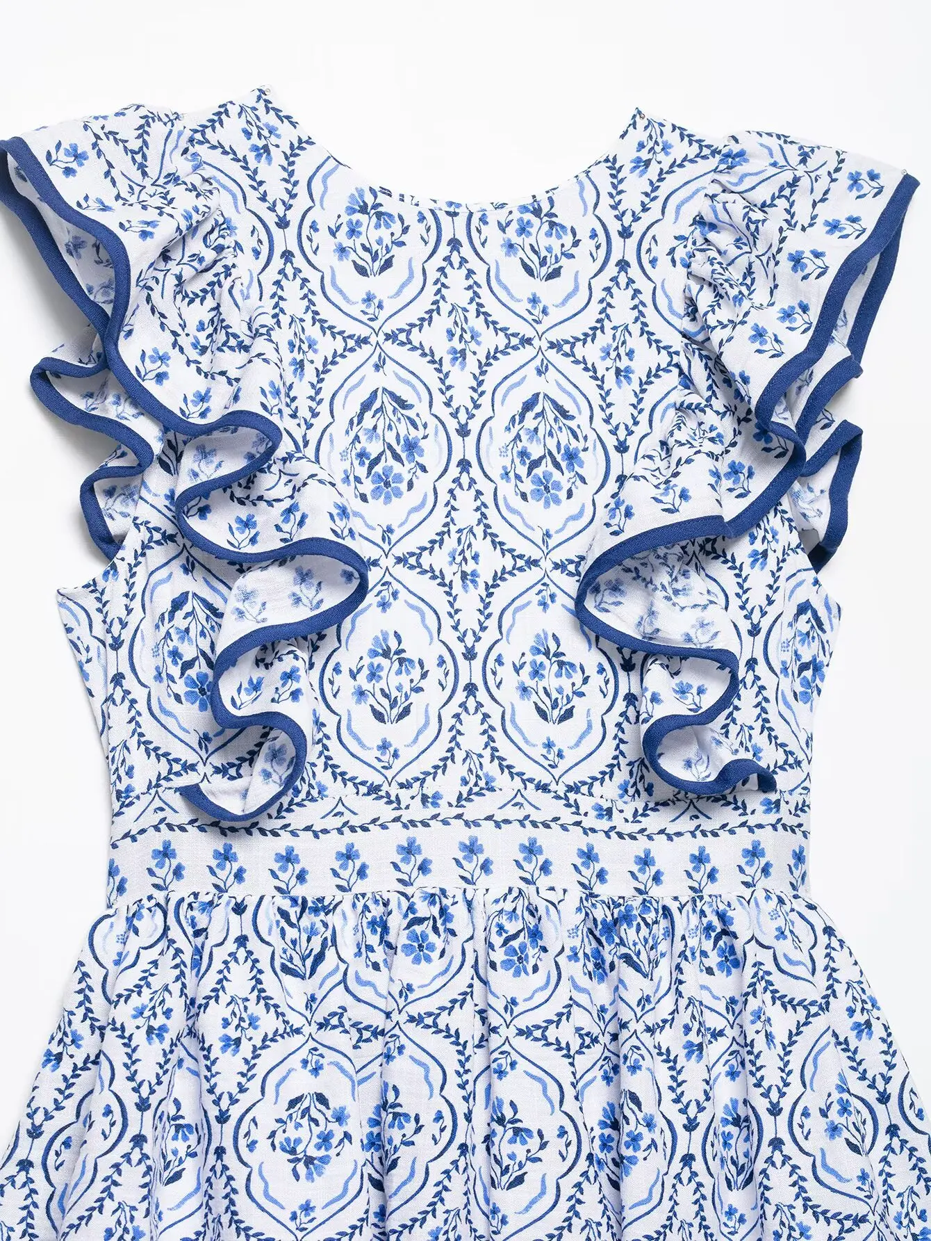 BB6404 ZA25 فستان نسائي صيفي جديد مفتوح الظهر ورقبة دائرية وأكمام طائرة مطبوع كبير سوينغ فستان فرنسي 1272806