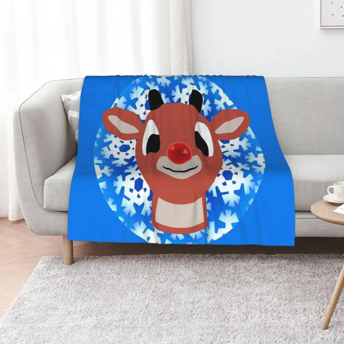 Hello Rudolph Throw Blanket Baby Softest heavy to sleep Cute Decorative Beds Personalized Gift Blankets