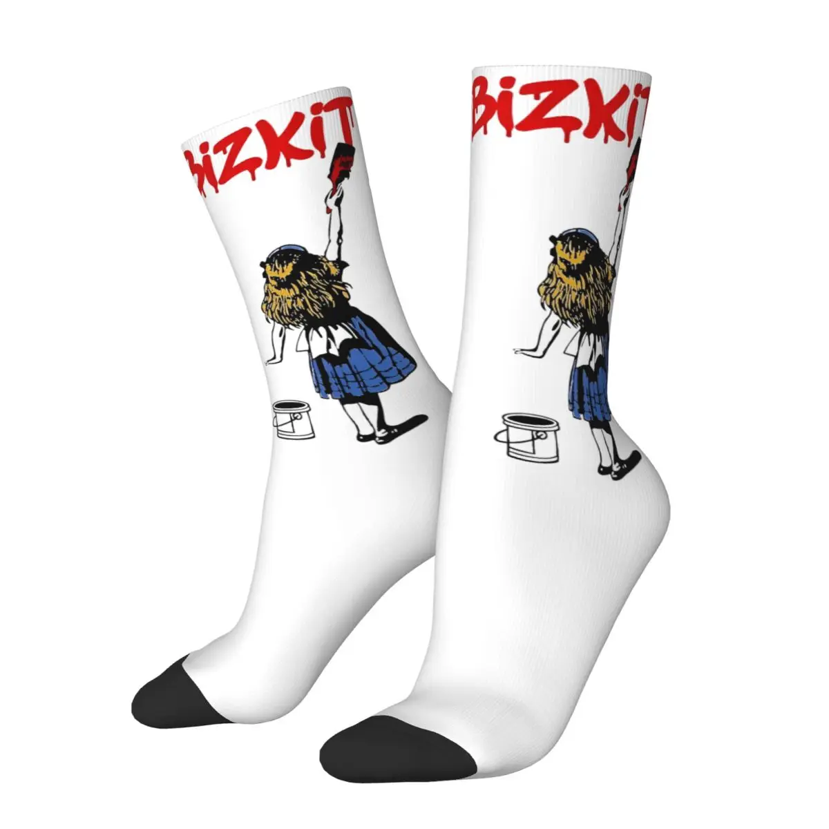 New Male Men Socks Harajuku Limp Bizkit Red Girl Sock Polyester High Quality Women's Socks Spring Summer Autumn Winter