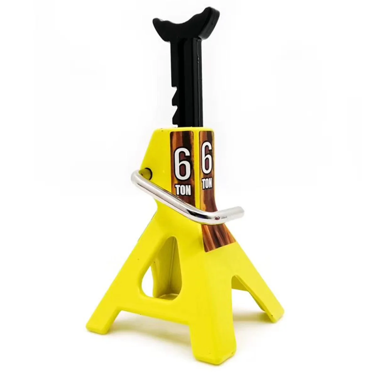 A72Z 3X Metal Jack Stands 6 Ton Altura Ajustável para Veículos de Escalada de Simulação Trx4 SCX10-Amarelo