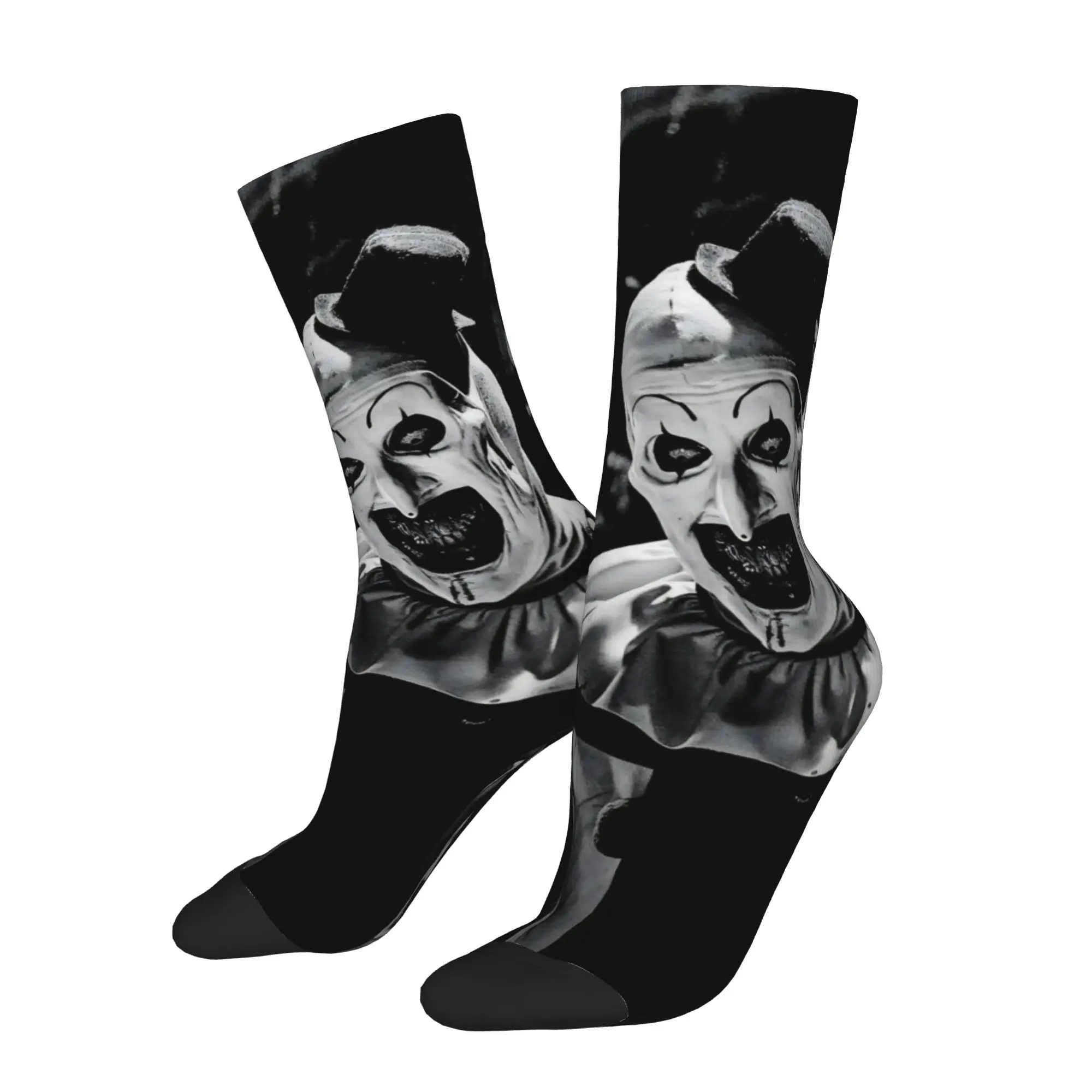 Winter Warm Casual Men's Women's Terrifier Socks Horror Movie Sweat Absorbing Football Socks