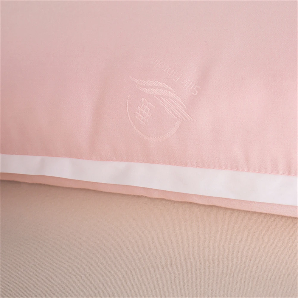 Liv-Esthete Noble Pink 100% Silk Pillow King Queen 3D Style rettangolo cuscino interno in seta per dormire cuscini per la protezione del collo