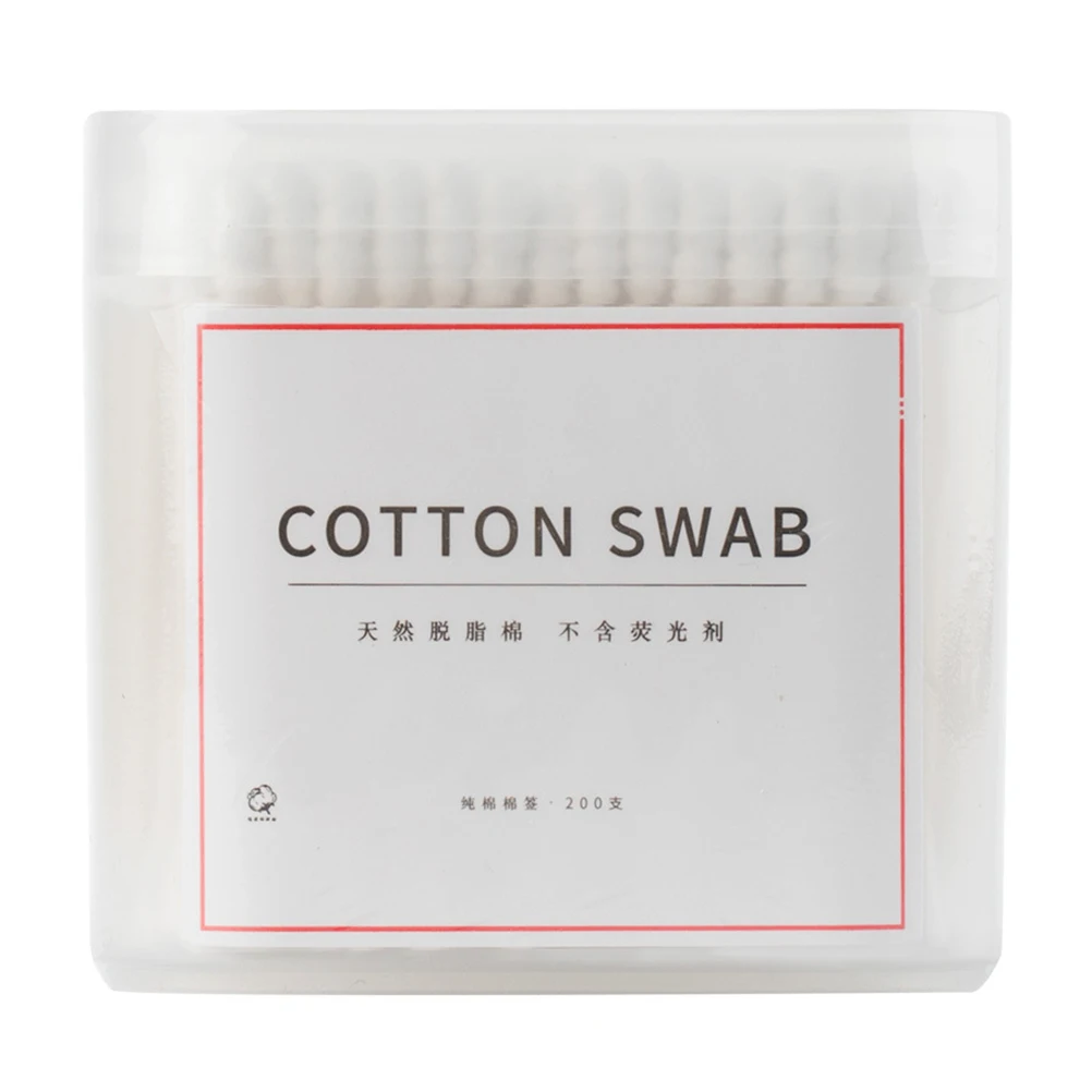 

Cotton Swab Stick Baby Ear Cleaning Double-ended Disposable Multi-purpose SwabsSpoons Thin Pointed Buds