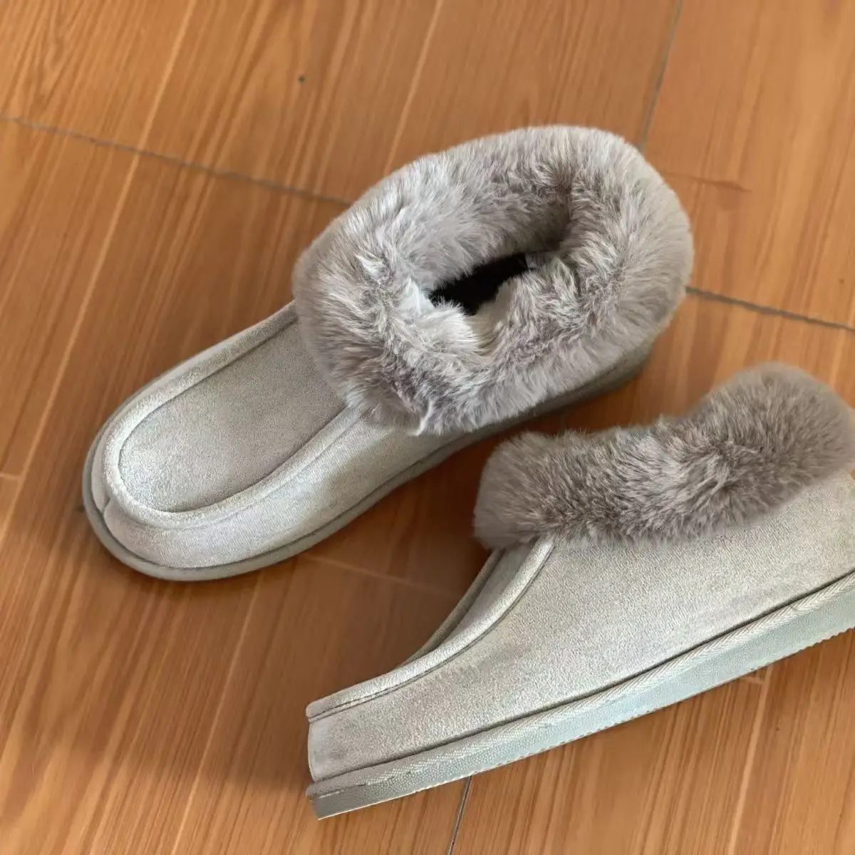 

2026 Winter And Autumn Short Boots For Women Comfortable Soft Sole Anti-Slip Warm And Cozy Plush Cotton Shoes